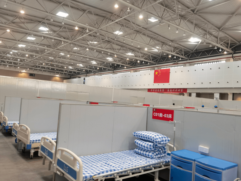 天津市國家會(huì)展中心方艙醫(yī)院項(xiàng)目應(yīng)用樣例